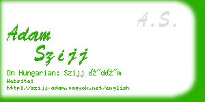 adam szijj business card